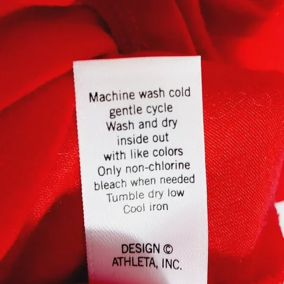 Athleta, Red dress, Size Medium, Sleeveless, V Neck, Soft, Athleisure, Sporty - Picture 14 of 14